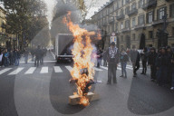 Torino, manifestazione studentesca No Meloni Day