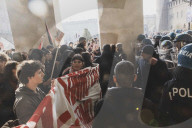 Torino, manifestazione studentesca No Meloni Day