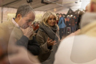 Esther Mcvey speaks at a Farmers Protest, Cheshire, UK