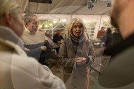 Esther Mcvey speaks at a Farmers Protest, Cheshire, UK