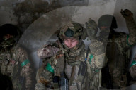 Ukraine soldiers of 57th Brigade practice assault skills in Kharkiv region