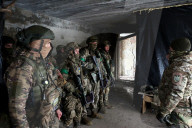 Ukraine soldiers of 57th Brigade practice assault skills in Kharkiv region