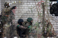 Ukraine soldiers of 57th Brigade practice assault skills in Kharkiv region