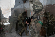 Ukraine soldiers of 57th Brigade practice assault skills in Kharkiv region