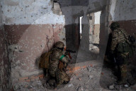 Ukraine soldiers of 57th Brigade practice assault skills in Kharkiv region