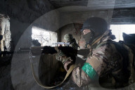 Ukraine soldiers of 57th Brigade practice assault skills in Kharkiv region