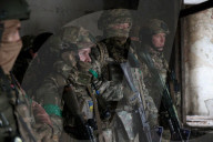 Ukraine soldiers of 57th Brigade practice assault skills in Kharkiv region