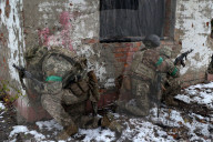 Ukraine soldiers of 57th Brigade practice assault skills in Kharkiv region