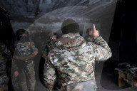 Ukraine soldiers of 57th Brigade practice assault skills in Kharkiv region
