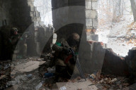 Ukraine soldiers of 57th Brigade practice assault skills in Kharkiv region