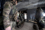 Ukraine soldiers of 57th Brigade practice assault skills in Kharkiv region