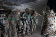 Ukraine soldiers of 57th Brigade practice assault skills in Kharkiv region