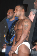 Mike Tyson weigh-in for first fight after 1995 prison release
