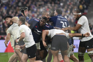 Match test de rugby "France - Nouvelle-Zelande" à Paris