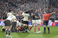 Match test de rugby "France - Nouvelle-Zelande" à Paris