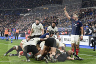 Match test de rugby "France - Nouvelle-Zelande" à Paris