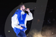 Kasabian performing at the Co-Op Arena, Manchester, 2024