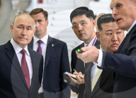 Putin hits bottom, buddies-up with crazy-man Kim Jong Un 