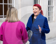 Guests departs Sunday with Laura Kuenssberg at the BBC, Broadcasting House, London, UK. 
