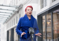 Guests arrive for Sunday with Laura Kuenssberg at the BBC, Broadcasting House, London, UK. 