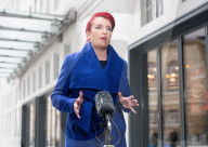 Guests arrive for Sunday with Laura Kuenssberg at the BBC, Broadcasting House, London, UK. 
