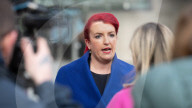 Guests departs Sunday with Laura Kuenssberg at the BBC, Broadcasting House, London, UK. 