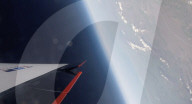 Supersonic rocket-powered drone