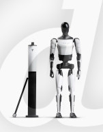 Tesla robot action figure