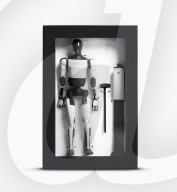 Tesla robot action figure