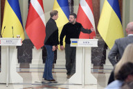 News conference of Ukrainian President and Danish PM in Kyiv