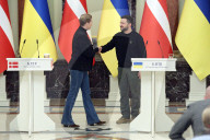 News conference of Ukrainian President and Danish PM in Kyiv