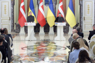 News conference of Ukrainian President and Danish PM in Kyiv