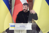 News conference of Ukrainian President and Danish PM in Kyiv