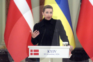 News conference of Ukrainian President and Danish PM in Kyiv