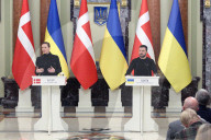 News conference of Ukrainian President and Danish PM in Kyiv