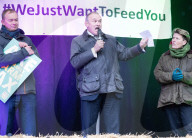 Farmers rally and protest in Whitehall, Westminster, London, UK.