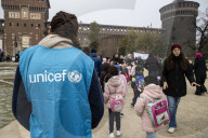 Milano - Marcia per i Diritti organizzata da Unicef e sfilata dei bambini