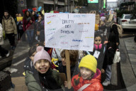 Milano - Marcia per i Diritti organizzata da Unicef e sfilata dei bambini