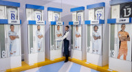 Sotheby's Football Club lockers sale preview at Sotheby's, London, UK.