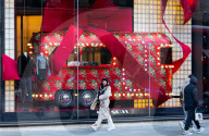 Christmas shopping in Regent Street, London, UK.