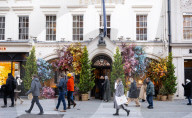 Christmas shopping in Regent Street, London, UK.