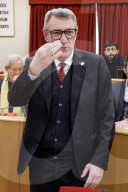 Roma, conferenza stampa del segretario generale della Cgil Maurizio Landini