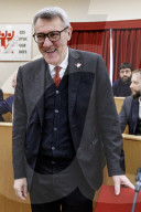 Roma, conferenza stampa del segretario generale della Cgil Maurizio Landini