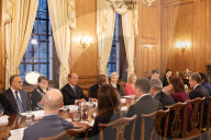 Prime Minister Keir Starmer hosts a Blackrock meeting