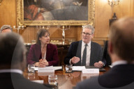 Prime Minister Keir Starmer hosts a Blackrock meeting