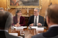Prime Minister Keir Starmer hosts a Blackrock meeting