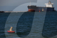 The People's Blockade of the Newcastle coal port, New South Wales, Australia.