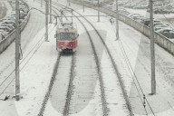 Wet snow in Kyiv