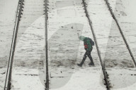 Wet snow in Kyiv
