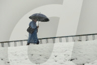 Wet snow in Kyiv